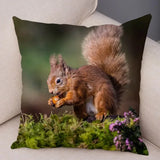 New Cute Squirrel Cushion Cover Pillowcase - animalsaso02