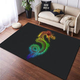 New Dragon Animal Printed Carpet - Animals Aso