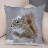 New Cute Squirrel Cushion Cover Pillowcase - animalsaso02