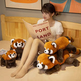 New Cute Red Raccoon Plush Toy Animals-Aso