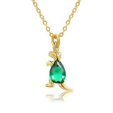 Fashion Delicate Zircon Dinosaur Necklaces