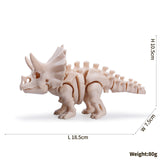 3D Printed Dinosaur toy Figurine Skeleton Prehistoric - animalsaso02