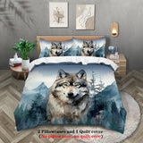 New Fashion 3D Wolf Print Duvet Cover