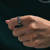 Vintage Stainless Steel Skull Rings - animalsaso02