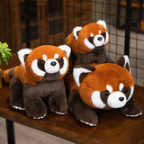 New Cute Red Raccoon Plush Toy Animals-Aso