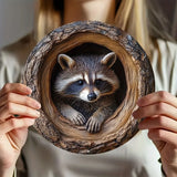 New Raccoon Aluminum Wall Decor