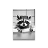 Fashion Raccoon Bathroom Wall Decor