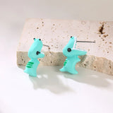 Cute Cartoon Shark Dinosaur Earring