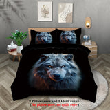New Fashion 3D Wolf Print Duvet Cover