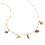 Creative Design Colorful Zircon Dinosaur Anklet
