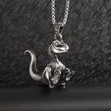 New Cute Dinosaur Pendant Necklace Animals-Aso