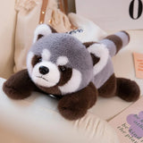 Lifelike Gray Raccoon Plush Toy