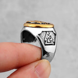 New Stainless Steel Viking Wolf Ring-Animals-Aso
