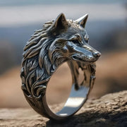 New Retro Wolf Ring Animals-Aso
