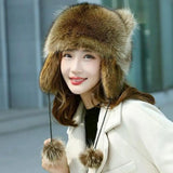 New Winter Hat Cute Raccoon-Animals Aso