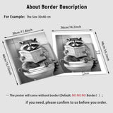 Fashion Raccoon Bathroom Wall Decor-Animals Aso