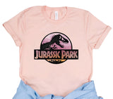 Jurassic Park Women's Dinosaur Print T-Shirt Animals-Aso