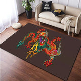 New Dragon Animal Printed Carpet - Animals Aso