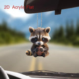 Cute Raccoon Rugby Pendant Decor - animalsaso02