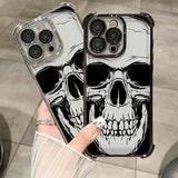 Apple iPhone phone case, soft skull cover