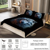New Fashion 3D Wolf Print Duvet Cover-Animals Aso