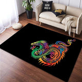 New Dragon Animal Printed Carpet - Animals Aso
