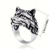 New Retro Wolf Ring Animals-Aso