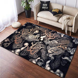 New Dragon Animal Printed Carpet - Animals Aso