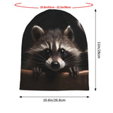 New Fashionable winter raccoon hat-Animals Aso