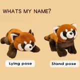 New Cute Red Raccoon Plush Toy Animals-Aso