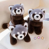 Lifelike Gray Raccoon Plush Toy Animals-Aso