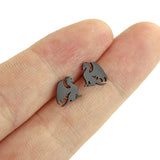 New Cute Dragon Stainless Steel Earrings Animals-Aso