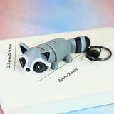 3D Raccoon Stress Relief Keychain