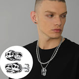 New Stainless Steel Dinosaur Stud Earring Animals-Aso