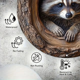 New Raccoon Aluminum Wall Decor