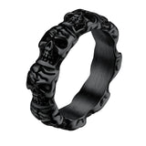 Vintage Stainless Steel Skull Rings-Animals Aso