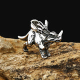 Stainless Steel Vintage Dinosaur Necklace Animals-Aso