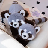 Lifelike Gray Raccoon Plush Toy Animals-Aso