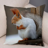 New Cute Squirrel Cushion Cover Pillowcase - animalsaso02