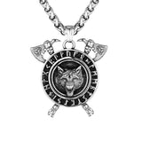 Vintage Wolf Necklaces Stainless Steel