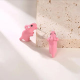 Cute Animal Bite Dinosaur Earring - animalsaso02
