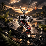 New T-Rex Dinosaur Skull Skeleton Necklace - animalsaso02