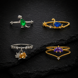 New Ins Creative Zircon Dinosaur Ring