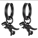New Cute Stainless Steel Dinosaur Earrings - animalsaso02