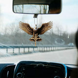 Patriotic Eagle Rearview Mirror Pendant – Car Interior Decoration - animalsaso02