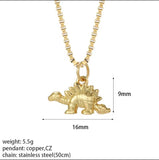 Trend Dinosaurs Pendant Necklace