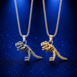 New Tyrannosaurus Rex Necklaces Gold Silver