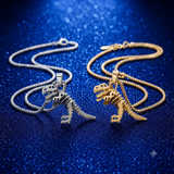 New Tyrannosaurus Rex Necklaces Gold Silver - animalsaso02