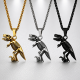 New Stainless Steel Tyrannosaurus  Necklace