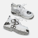 Men and Women Vintage Skull Shoes